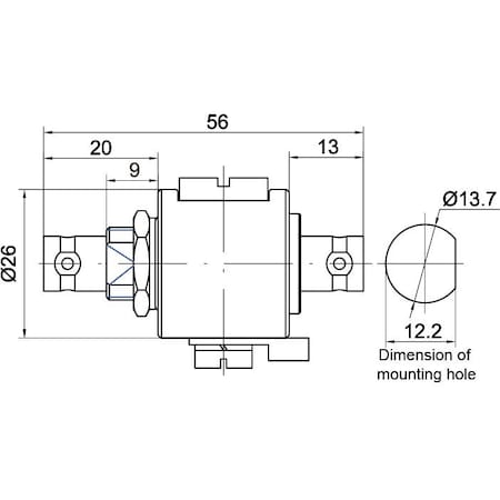 Citel Outdoor RF Protector, Dc-3.5 Ghz, Dc Pass, 70W, Imax 20Ka, Female-Female Bnc Connector P8AX15-B/FF